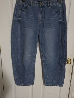 Classic Blue Wide Leg Women's Jeans
